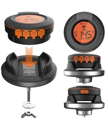 Rosenstein & Sons Smart Digital Grill Thermometer with Bluetooth & 2 Sensors - Perfect for Every Grilling Enthusiast | International Shipping Available - Buy Online on SooperMarket.com