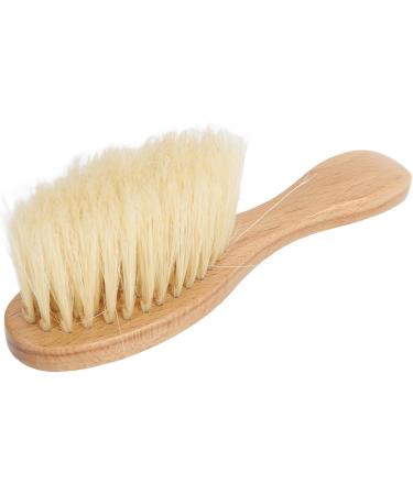 Soft Bristle Neck Duster Cleaning Brush for Face and Hair Ergonomic Design for Broken Hair Cleaning Wood Handle - Buy Online on SooperMarket.com