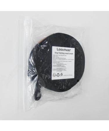 Looxmeer Dog Tow Lines - Robust 3m to 30m Leashes with Storage Bag & D-Carabiner for Training | Durable & Versatile Black Dog Leash - Buy Online on SooperMarket.com