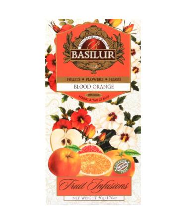 Fruit Infusion - Blood Orange Tea x (4) - 25 Bags Per Box - Traditional Herbal Tea