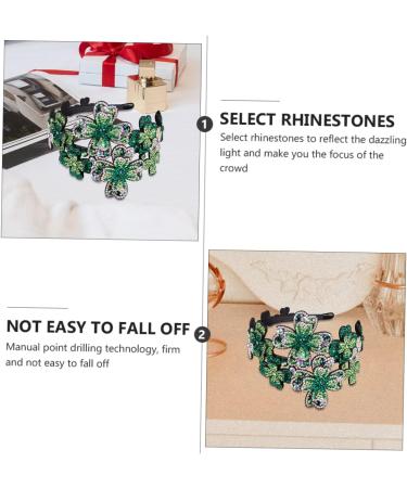 PLAFOPE Headband Headpiece Black Accessories for Women Flapper Hairband Halloween Hair Accessories Scrunchies Crystal Hairband Flapper Rhinestone Hairband Miss Leather Leaf Flowers - Buy Online on SooperMarket.com