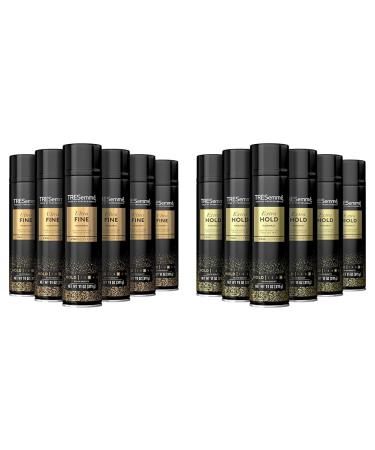 TRESemm Ultra Fine Mist Hairspray Pack of 6 for 24-Hour Frizz Control with Pro Lock Tech 11 oz & Extra Hold Hairspray Pack of 6 with Pro Lock Tech For 24H Frizz Control 11 oz