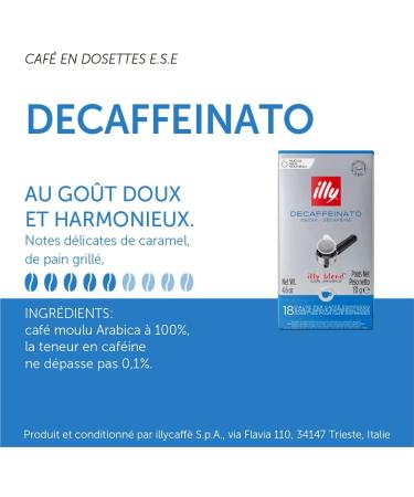 illycaffe illy Individually Wrapped Decaffeinated Coffee Servings 18-Count 131 g (Pack of 2) 18 Count (Pack of 2) - Buy Online on SooperMarket.com