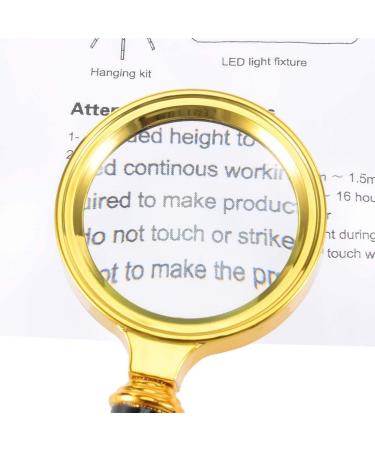 Magnifying Glass 45mm 10X Handheld Read Magnifying Glasses 1000% w Metal Handle for Book and Newspaper Read Insect Hobby Antiques Coins Rocks Stamps Repair Marriage - Buy Online on SooperMarket.com