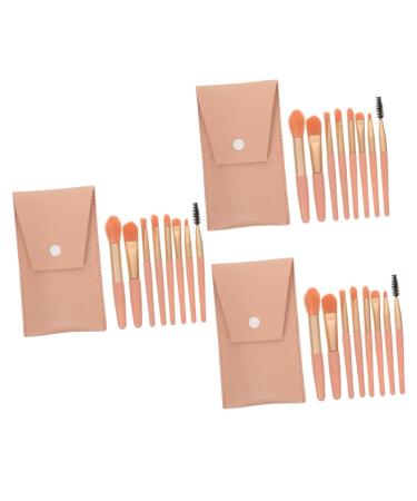 Balacoo 3 Sets Travel Makeup Cosmetics Supply Professional Makeup Brush Women s Suits Ladies Suits Makeup Brush for Women Girl's Eyeshadow Brush Mini Lip Brush Miss Fiber Wool