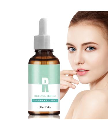 Face Moisturiser 2.5% Retinol Serum High Strength for Face Retinol Face Serum with Hyaluronic Acid Vitamin E Anti Ageing Anti Wrinkle Serum Reduces Enlarged Pores Refines and Softens Skin