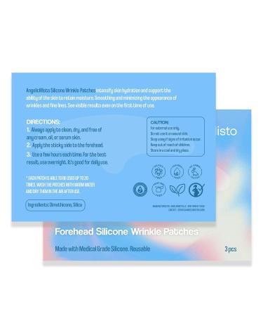Silicone Forehead Wrinkle Patches - Reusable Anti-Wrinkle Overnight Treatment - 3 PCS for Smooth Skin - Buy Online on SooperMarket.com