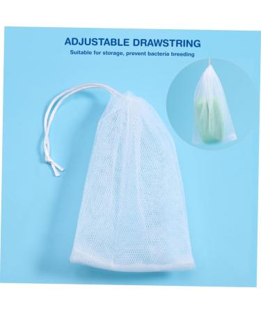 Gogogmee 20pcs Soap Net Bubble Foam Cleaning Tool Facial Soap Travel Soap Sack Saver Soap Saver Pouch White - Buy Online on SooperMarket.com