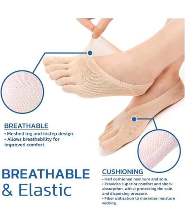 TYGHBN Projoint Antibunions Health Toe Socks for Women - Anti-Slip, Five Finger Design, Small Size (5 Pair Mix) - Buy Online on SooperMarket.com