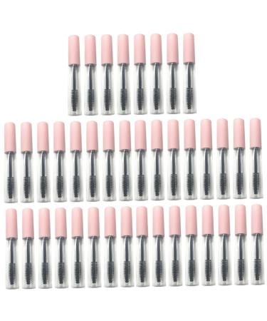 FOYTOKI 40 Pcs Mascara Tube Premium Tubes Eye Shadow Applicator Empty Bottle Tube Lash Applicator Pink Abs
