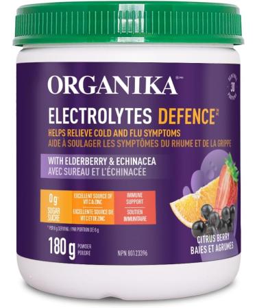 Organika Electrolytes Defence with Elderberry and Echinacea- Citrus Berry & Electrolytes Powder- Pineapple Passionfruit Sachets- On the Go Hydration and Electrolyte Replenishment 3.5g x 20ct Defence + Electrolytes Powder - Buy Online on SooperMarket.com
