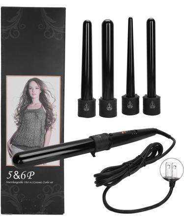 Professional Curling Iron Wand Set ABS Curling IronCeramic Hair Beauty Tool 5 in 1 Curling Iron Adjustable Temperature Curling Iron (US Plug) - Buy Online on SooperMarket.com
