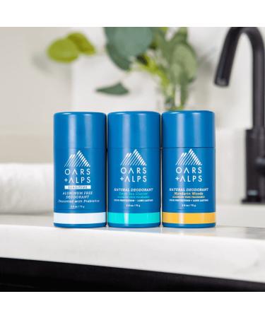 Oars + Alps Aluminum Free Deodorant for Men and Women Dermatologist Tested and for Sensitive Skin Variety 3 Pack 2.6 Oz Each 3ct - Variety - Buy Online on SooperMarket.com
