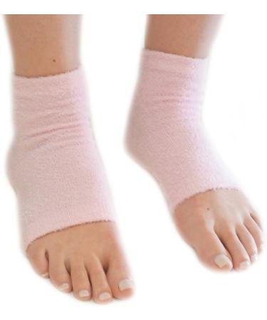 Shop Spa Ventilated Moisturizing Socks | Heel Cuff & Breathable Blue Flower Design for Men & Women | Perfect Moisturizing Spa Set - Buy Online on SooperMarket.com