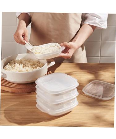 HOLIDYOYO Insulated Hot Lunch Box 2pcs Box Kitchen Rice Lunch Box Micro-Wave Oven Steamer Crisper Tray - Buy Online on SooperMarket.com