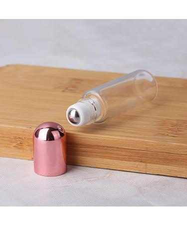 JIHUOO 10pcs Empty Roll on Bottles - Refillable Glass Essential Oil Roller Bottles 3ml for Travel & DIY - Buy Online on SooperMarket.com