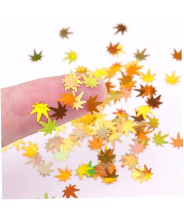 Thanksgiving Decor4 Colors Maple Leaf Nail Art Sequins Maple Leaf Nail Glitters Stickers Autumn Nail Sequins for Nail Art - Buy Online on SooperMarket.com