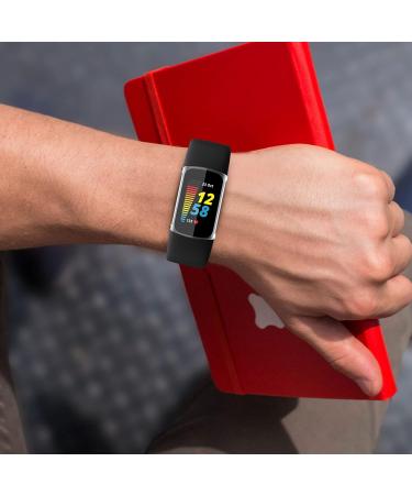 NANW 3-Pack Screen Protector Compatible with Fitbit Charge 5 (Not for Charge 4/3) TPU Rugged Bumper Case Cover All-Around Protective Plated Bumper Shell Accessories for Charge 5 Smartwatch Clear/Clear/Clear - Buy Online on SooperMarket.com