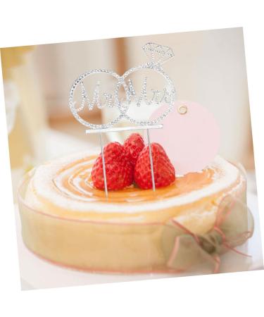 Warmhm 3pcs Cupcake Topper Cake Pick Wedding Cake Toppers Mr Mrs Shape Deisgn Picks Cupcakes Food Decoration Supplies Hair Accessories Bride Gorgeous Silverx3pcs mediumx3pcs - Buy Online on SooperMarket.com