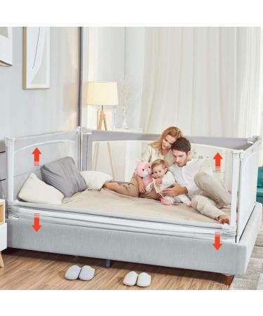 MAYbabe Bed Rail. Baby Bed Rail. Extra Long and Tall Kids Bed Rail Guard -Bed Guard Rails for King&Queen 80 inches Long(Gray-1 Pack) 80 Inch (Pack of 1) - Buy Online on SooperMarket.com