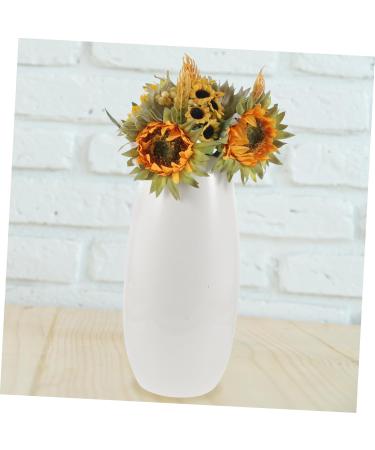 Zerodeko Flower Arrangement Supplies Vintage Small Mirror Round Decor for Home Bulldog Figurine Bridal Bouquets Small Rope Basket Round Wooden Wall Decor Boho Props Sunflower - Buy Online on SooperMarket.com