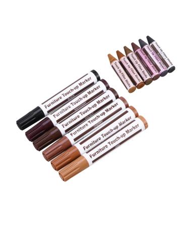 NOLITOY 12 1 Furniture Scratch Pen Floor Repair Kits Wooden Furniture Touch up Furniture Repair Grain Furniture Touch-up up Marker Modify Hair Color Touch-up Stick As Shown Medium