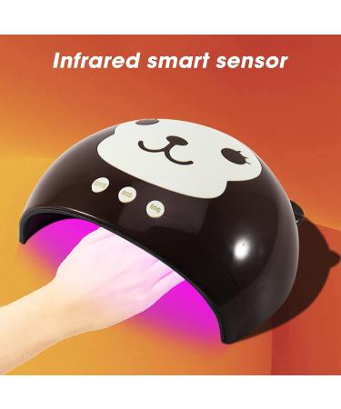 UV LED Nail Dryer 36W - Cute Cartoon Monkey Gel Polish Curing Lamp for Home Salon | 12Pcs Lamp Beads - Buy Online on SooperMarket.com