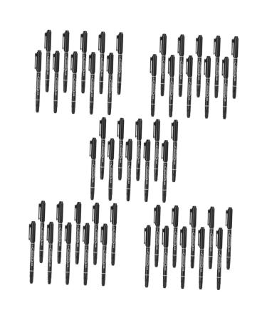 NOLITOY 50 Pcs Eyebrow Marker Pen Tattoos Accessory Salon Mapping Pen Plastic Accessories Water Proof