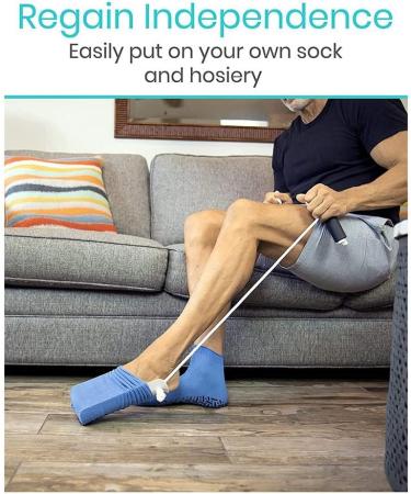 Pteanecay Sock Aid and Off Stocking-Sock Helper Aide Tool -Puller for Elderly Pregnant Pull Up Assistance Help White - Buy Online on SooperMarket.com