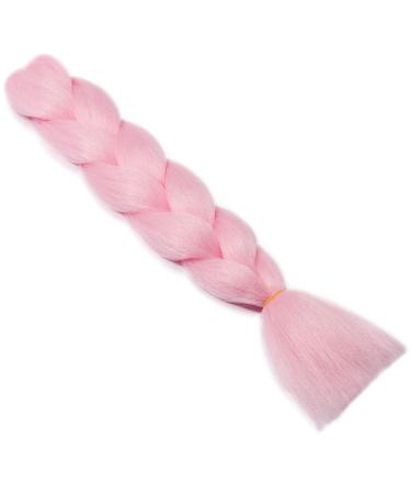 Shop Gairyan Jumbo Braids Extensions - 60cm Ombre Pink Synthetic Braiding Hair for Box Crochet Braids | 100g Single-Braid Hair - Buy Online on SooperMarket.com