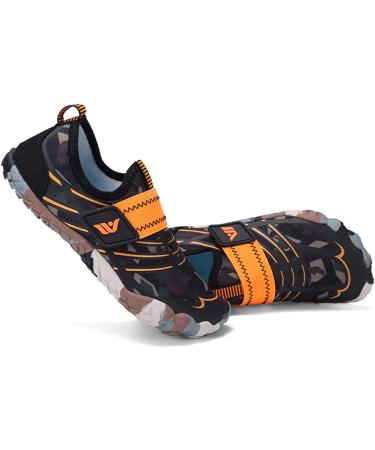CIOR Kids Water Shoes | Aqua Athletic Sneakers for Boys & Girls | Lightweight Sport Shoes (Toddler/Little/Big Kid) - Size 10.5 Little Kid | Brown - Buy Online on SooperMarket.com