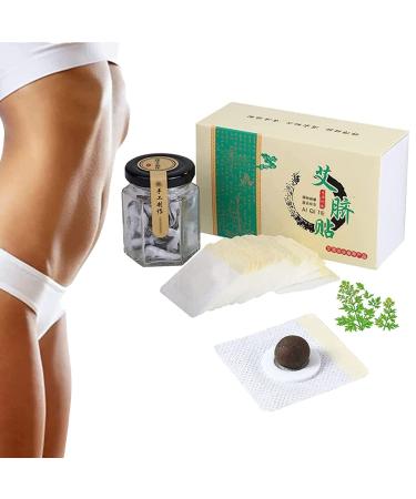 Herbal Wormwood Belly Button Tummy Sticker Moxibustion Patch Mugwort Pellet Effective Ancient Mugwort Pellet (90pcs)