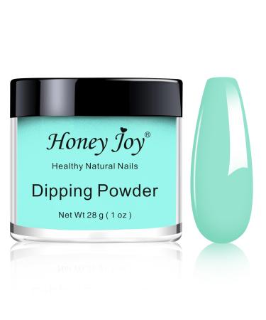28g/Box Green Color Fine Dipping Powder Without Lamp Cure Nails Dip Powder Summer Gel Nail Color Effect Natural Dry (no.37) HJ-ND064B-No.37
