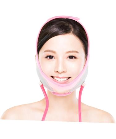 CANIGHT 1pc Inflatable Face Strap Face Strap Double Chin Face Lifting Strap Thin Face Strap Fabric Pink - Buy Online on SooperMarket.com