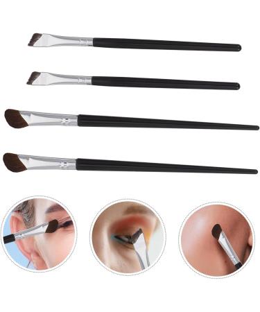 Mikinona 4 Pcs Cosmetic Brush Eye Makeup Eyeshadow Brush Eyeliner Brush Angled Makeup Brush Brow Nylon - Buy Online on SooperMarket.com