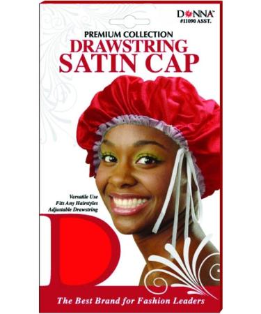 Donna's Premium Adjustable Drawstring Satin Cap (Random Color)
