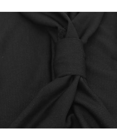 Twist Headbands Fabric Cross Twist Hair Band Knot Non-slip Stretchy Headband Women's Hair Band Accessories (Black) - Buy Online on SooperMarket.com