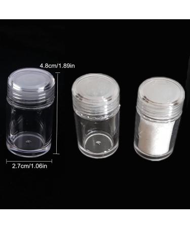 6 Pieces 10ml Mini Refillable Empty Loose Powder Bottles - Travel Cosmetic Containers for Glitter & Eyeshadow - Buy Online on SooperMarket.com