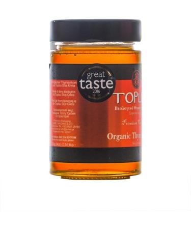 Greek Cretan Organic Thyme Honey Toplou 250g - Buy Online on SooperMarket.com