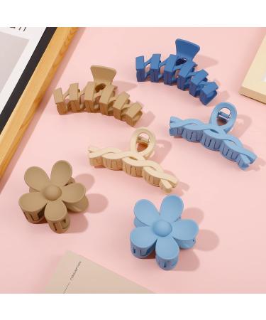 XINRUI 12 Pcs Large Claw Clips Variety Pack for Women - 4.4 Inch Hair Clips Banana Clips Matte Jaw Clip 90's French Design Barrettes Accessories for Women Girls - Buy Online on SooperMarket.com