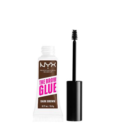 NYX Professional Makeup Eyebrow Gel - Dark Brown Brow Glue for Lifting Effect & Laminated Look | Instant Styler - Buy Online on SooperMarket.com