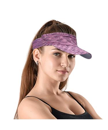 Lattcure headband Visor summer hat Sonnenhut Visor Cap Tennis Golf Sun Blends Adjustable Running Sun cap men's sport outdoor leisure training cap unit size violet
