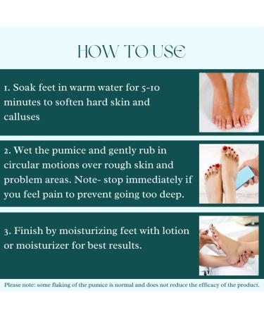 Mantello Foot Scrubber Pumice Stone 4 Pack - Double Sided Dead Skin Remover for Shower and Foot Tub - Pedicure Supplies Feet Scrubber - Buy Online on SooperMarket.com