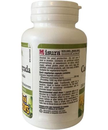 Natural Factors Cascara Sagrada 250 mg 90 Capsules - Buy Online on SooperMarket.com