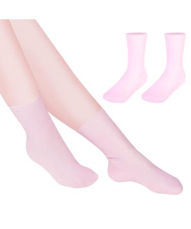 Foot Peel Mask Skin So Soft Foot Mask DYKOOK 1 Pair of Silicone Moisturising Socks Feet Hard Skin Remover Foot Care Footmask Socks Foot Spa Socks for Dry Feet Hard Skin Cracked Heel Dry Skin(S)