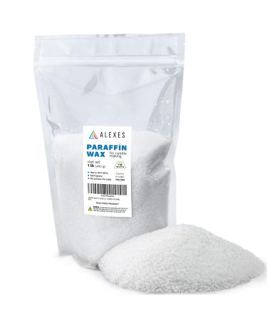 ALEXES Paraffin Wax for Candle Making - Unscented Candle Wax - Candle Making Wax for Crafts - Paraffin Candle Wax Melts  Paraffin for Crafts - 1lb Paraffin Wax Flakes 1 lb