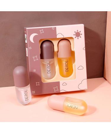 2 Pcs Lip Plumpe - Natural Lip Plumping and Lip Care, Day & Night Serum, Softer Bigger Fuller Lips, Lip Plumping Lip Gloss, Hydrating and Reduce Fine Lines, No Chapped Lips off white