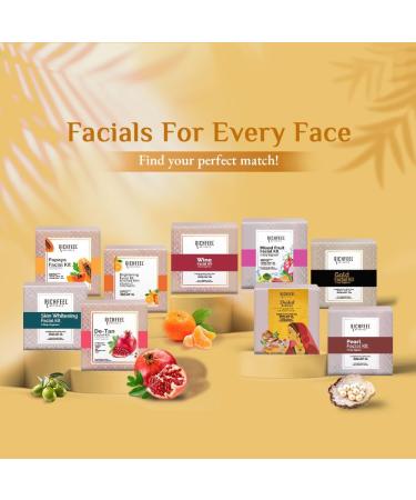 Richfeel Bridal Radiance Facial Kit - Haldi & Chandan Blend for Lasting Bridal Glow Tan Removal Instant Brightening |30 g - Buy Online on SooperMarket.com