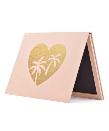 Allwon Extra Large Magnetic Palette Empty Makeup Palette for Eyeshadow Lipstick Blush Powder (Heart shape)