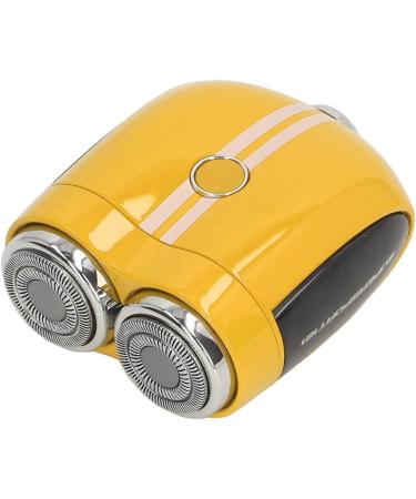 Electric Beard Trimmer Mini Electric Beard Shaver 10 300RPM Type C Charging Wet and Dry Dual Use for Travel (Yellow) - Buy Online on SooperMarket.com
